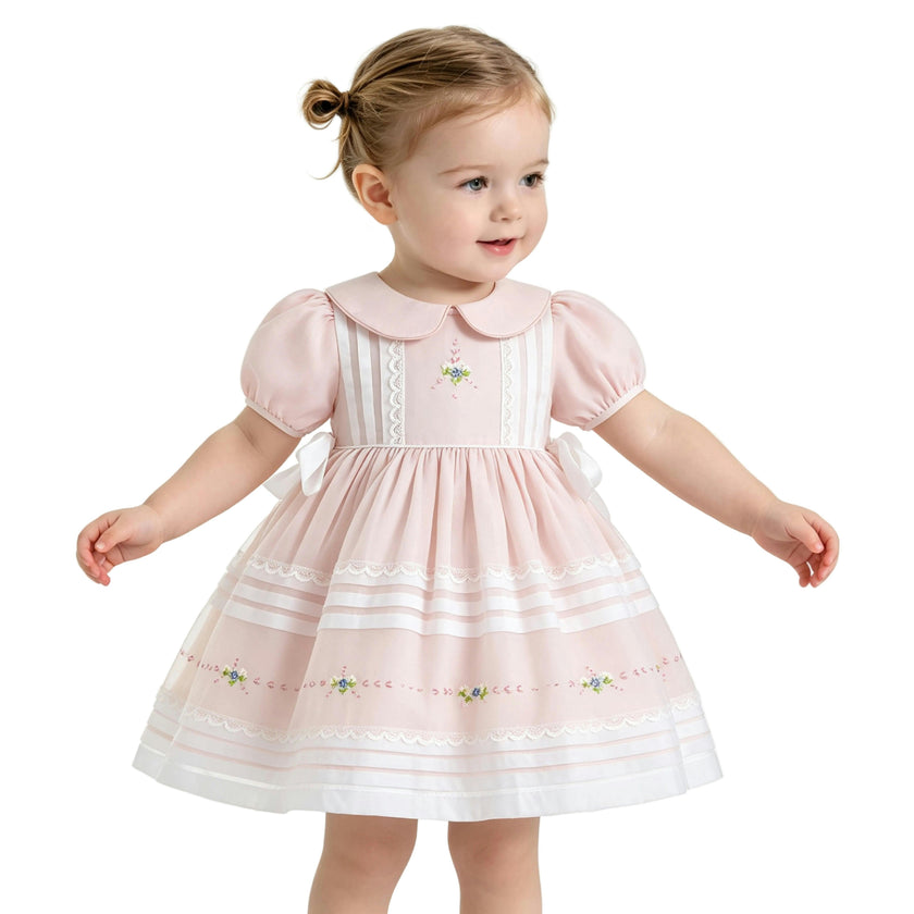Light Pink Rosabelle Embroidered Dress
