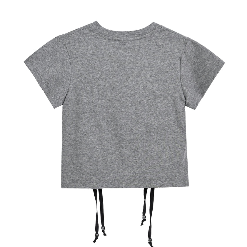 Gray Tee with Star Accent