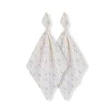 Sunset Jellyfish Organic Cotton Two-Piece Burp Cloth Set