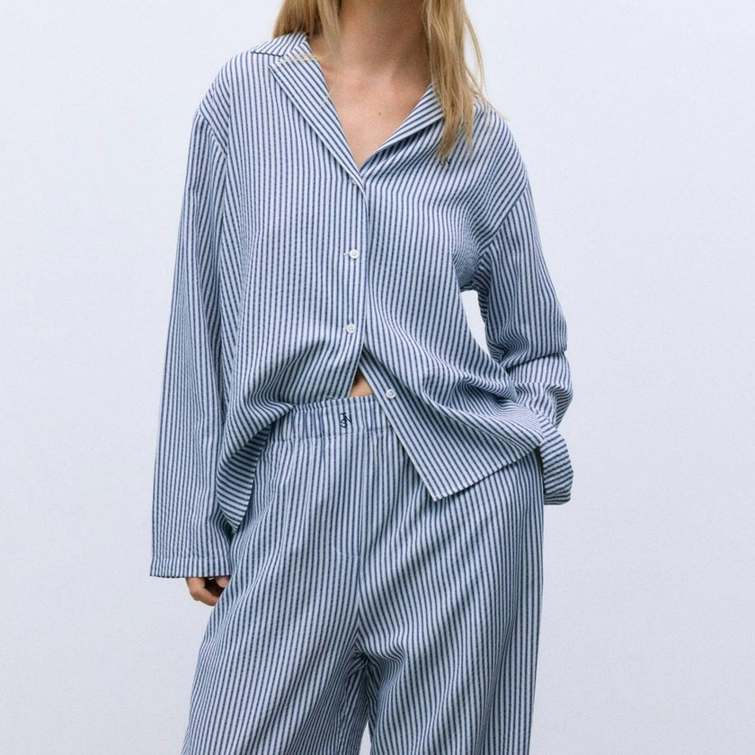 Alheli Woman Pant Summer Midnight Stripes