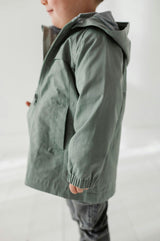 Boys Cotton Jacket in Slate