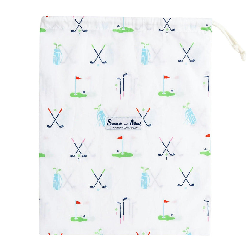 Men's Golf Sleep Shorts - Organic Cotton Poplin