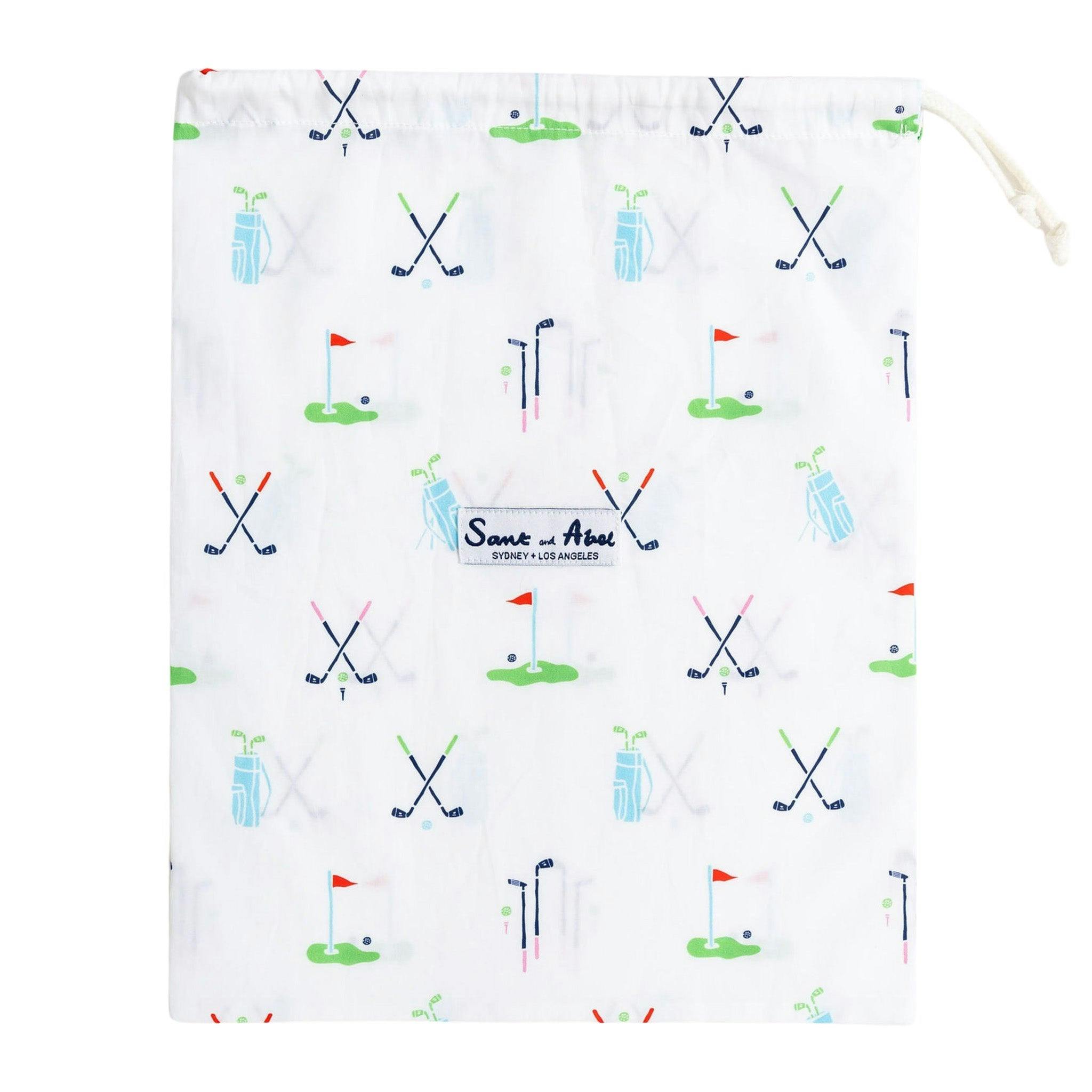 Men's Golf Sleep Shorts - Organic Cotton Poplin