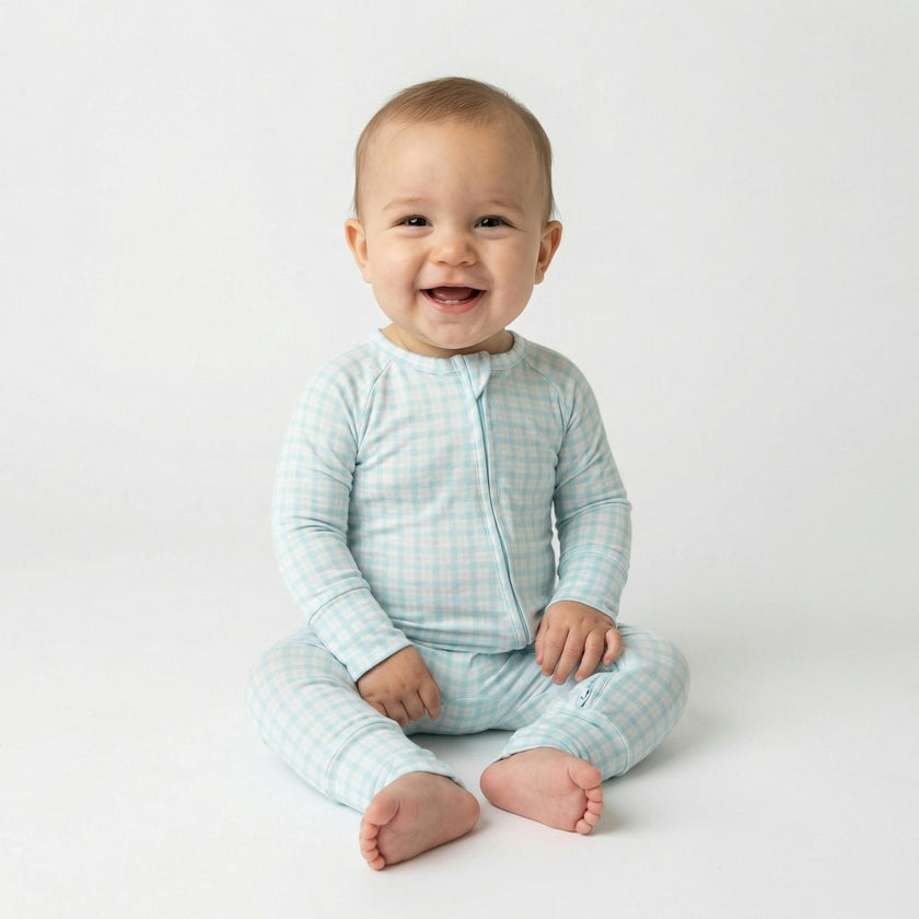 Coastal Check Bamboo Sleeper
