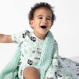 Minecraft Sleep Repeat Bamboo Kids Pajama Short Set