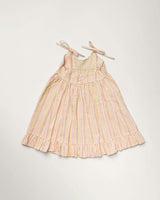 Alena dress - Pink Strips print