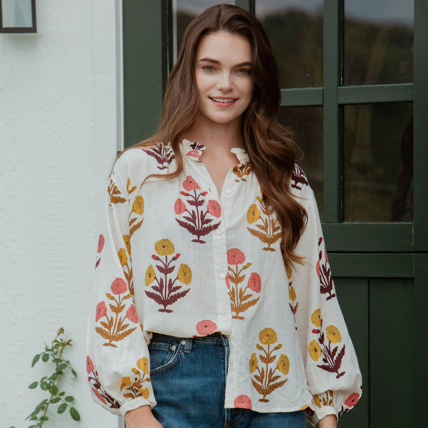 Womens Josephine Top - Harvest Dandelion