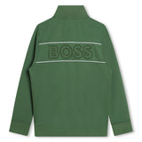 Green Logo Zip Up Sweatshirt