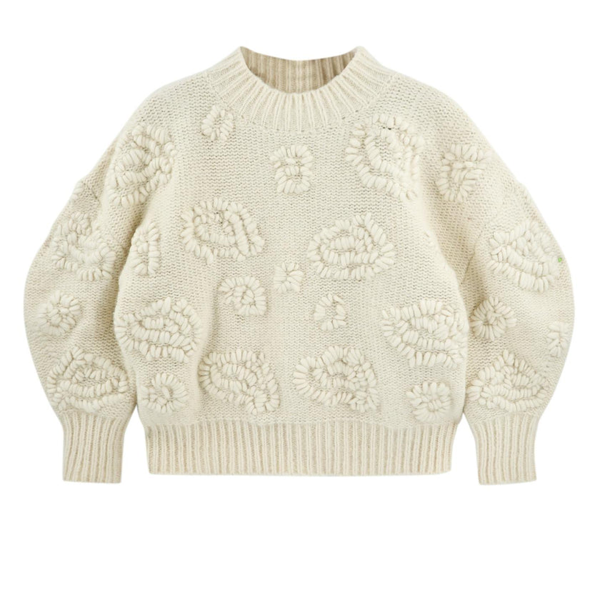 Cusco Waterlily Pullover in Ivory