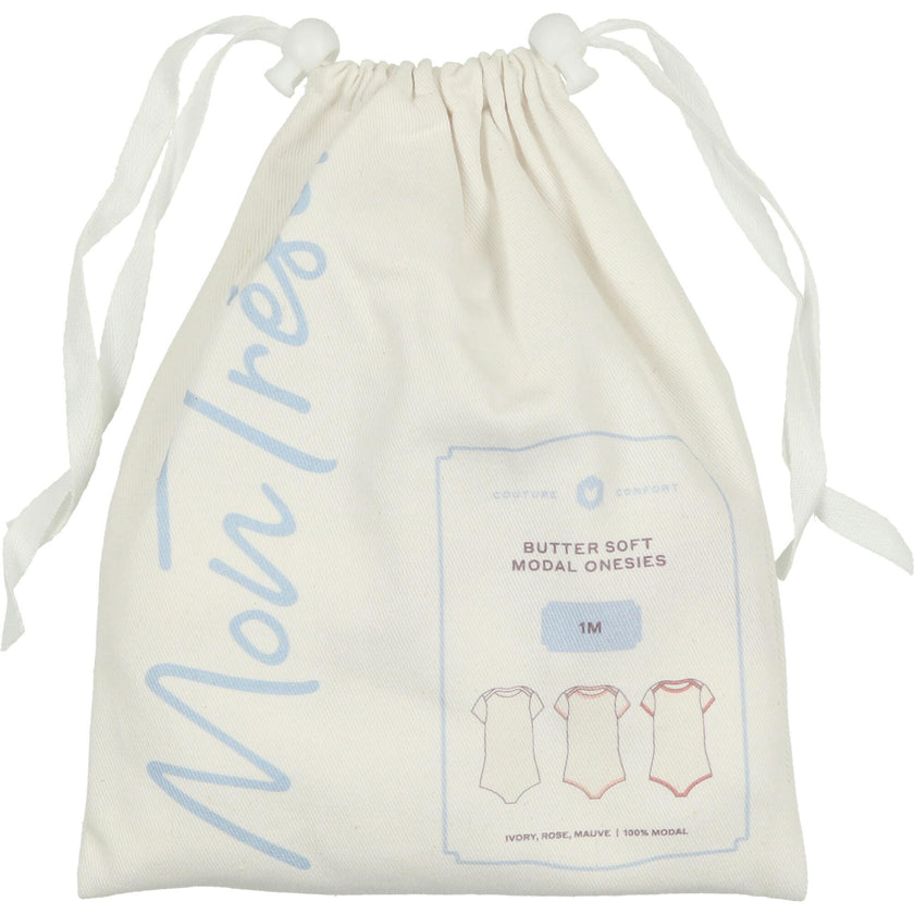 Short Sleeve Modal Onesie 3 Pack
