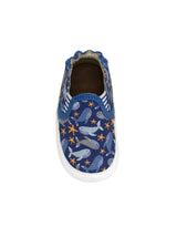 Whale Tale Soft Soles in Dark Blue