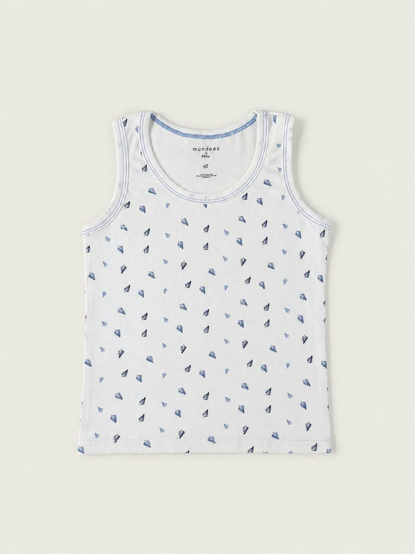 Feather Print Boy Undershirts 3 Pack