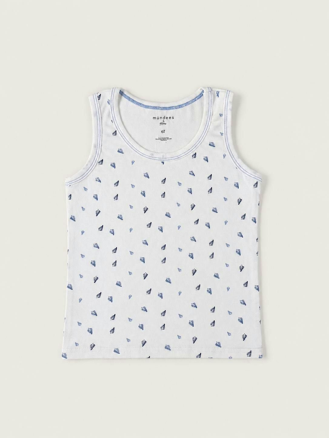 Feather Print Boy Undershirts 3 Pack