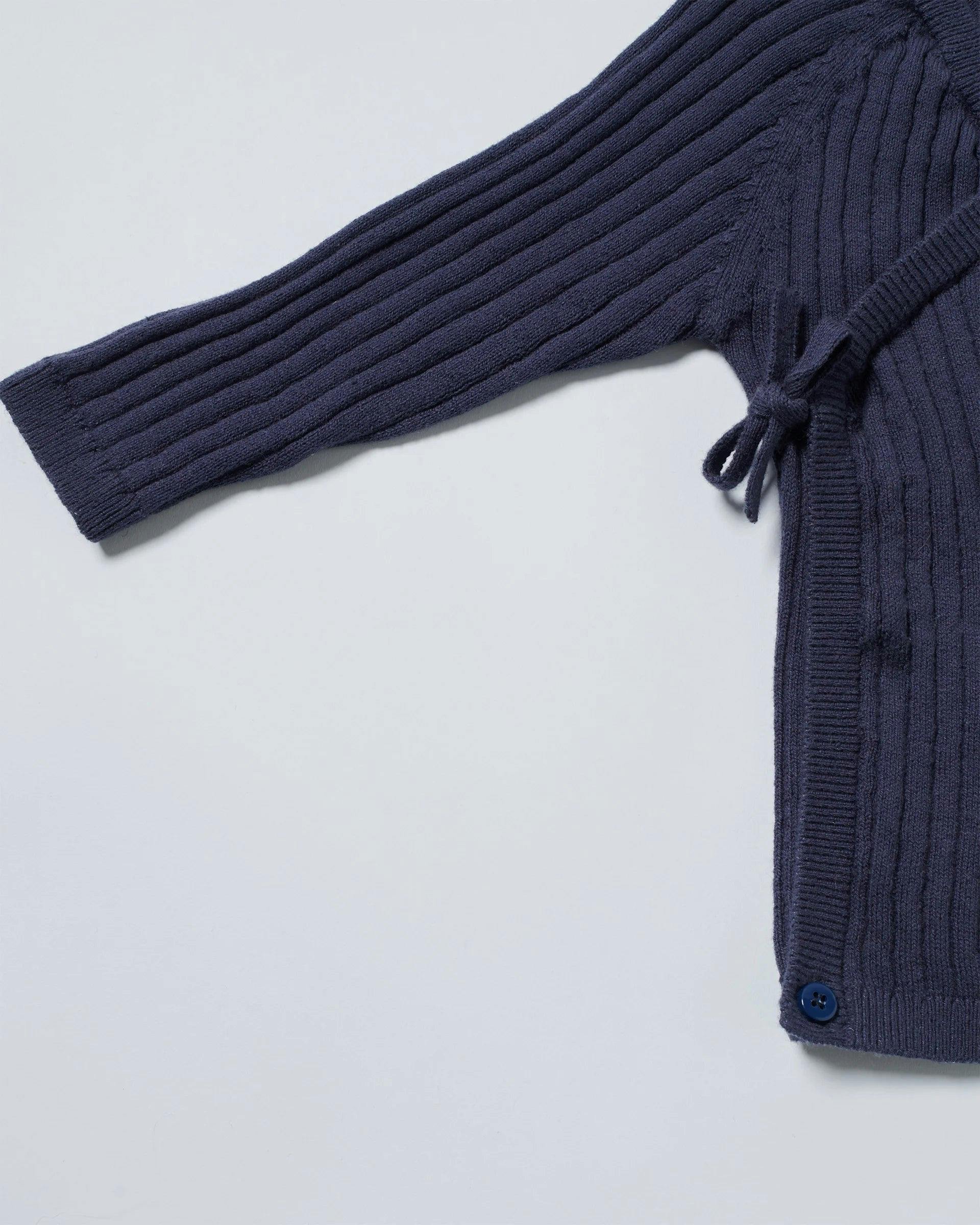 Cotton Wrap Top - Ribbed
