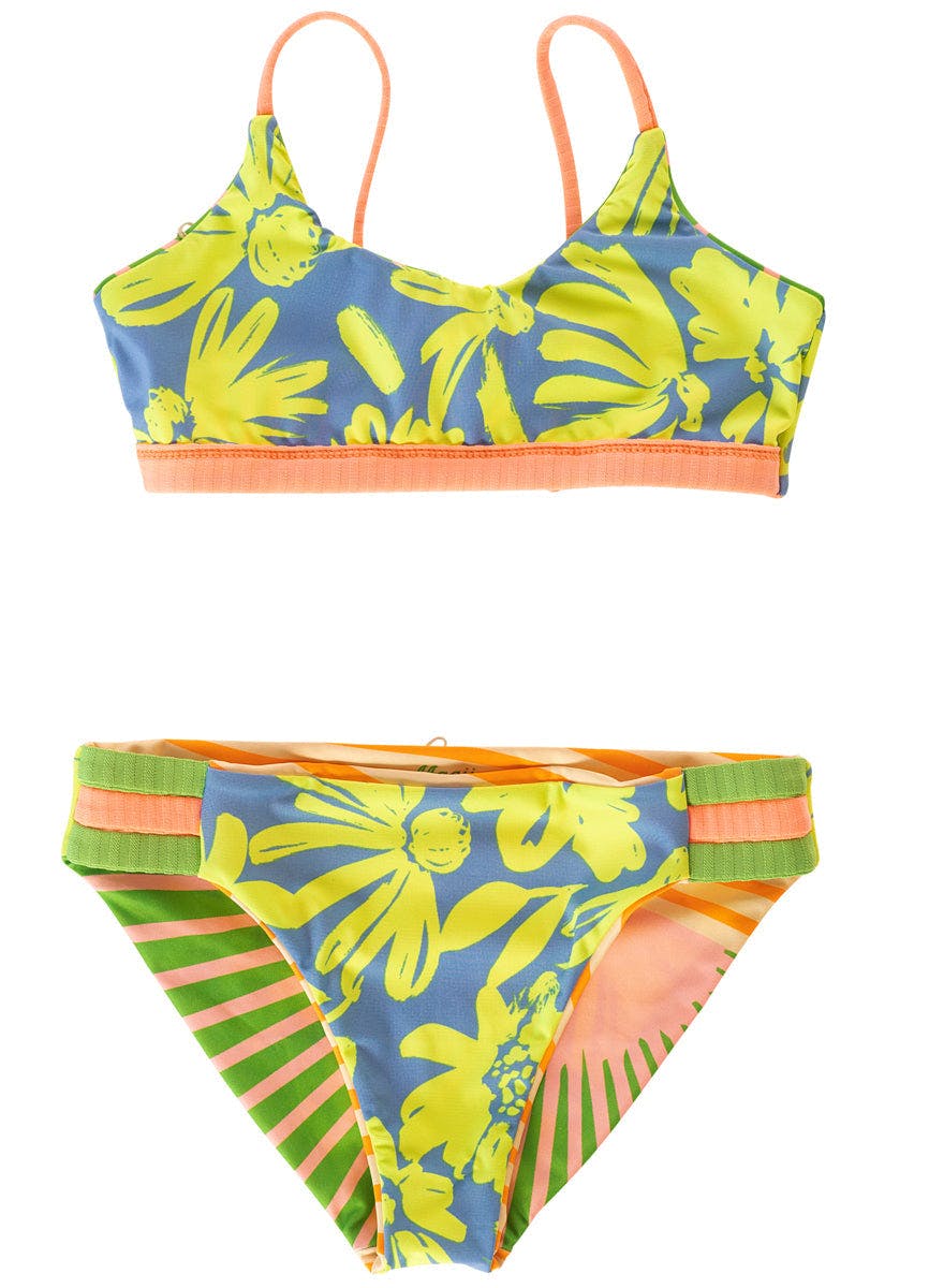 Maaji Sunrise Colada Flowers Girls Bikini Set