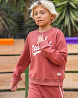 Ryder Stoked Sweatshirt - Canyon Red French Terry