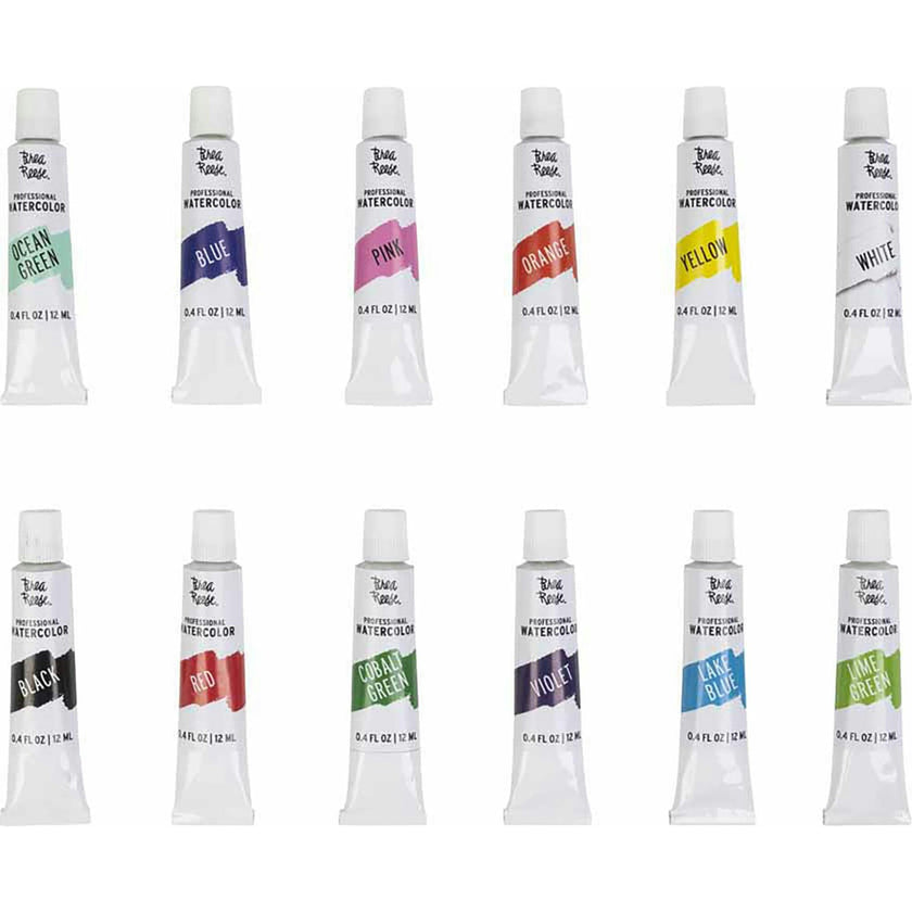 Professional Watercolor Paint Set: Bright Colors