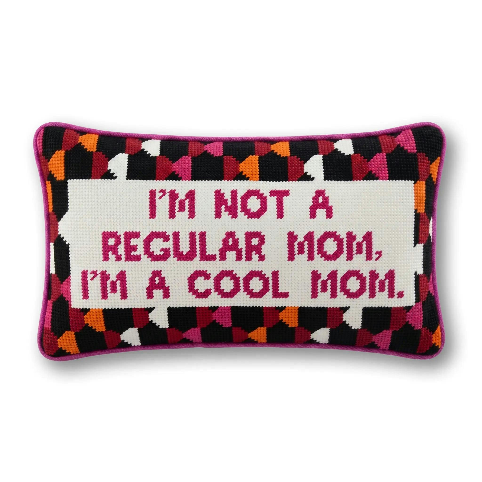 Cool Mom Needlepoint Pillow