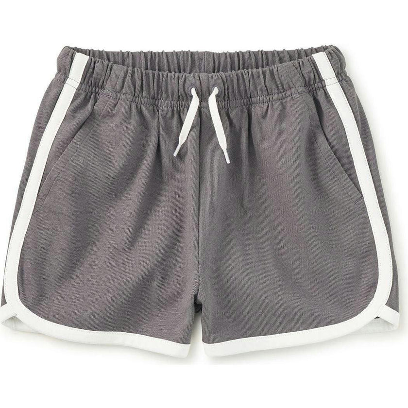 Sporty Ringer Shorts, Grey