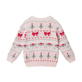 Infant (9-24M) Girls 3-Piece Sweater Set | Festive Bows & Hearts