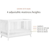 Scoot 3-in-1 Convertible Crib with Toddler Bed Conversion Kit