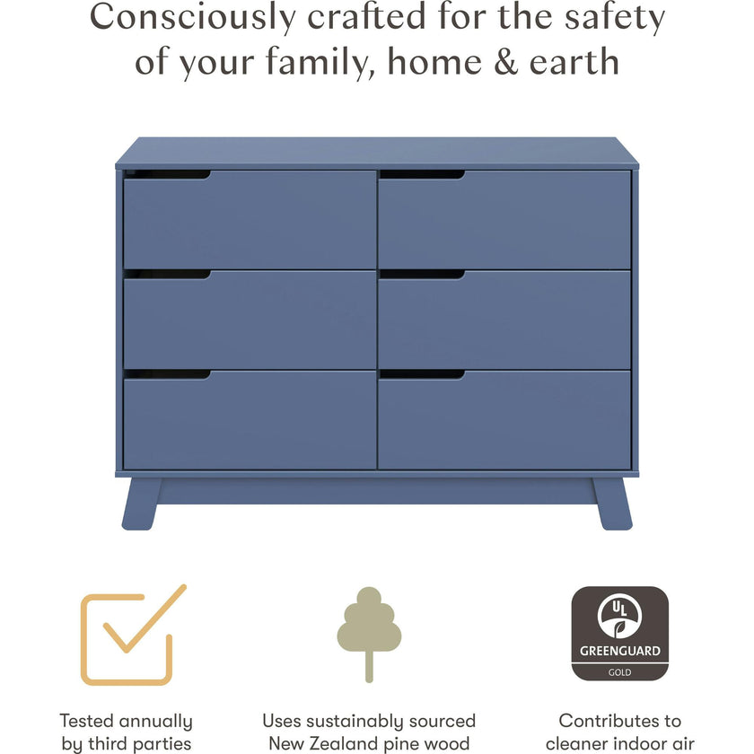 Hudson 6-Drawer Assembled Double Dresser