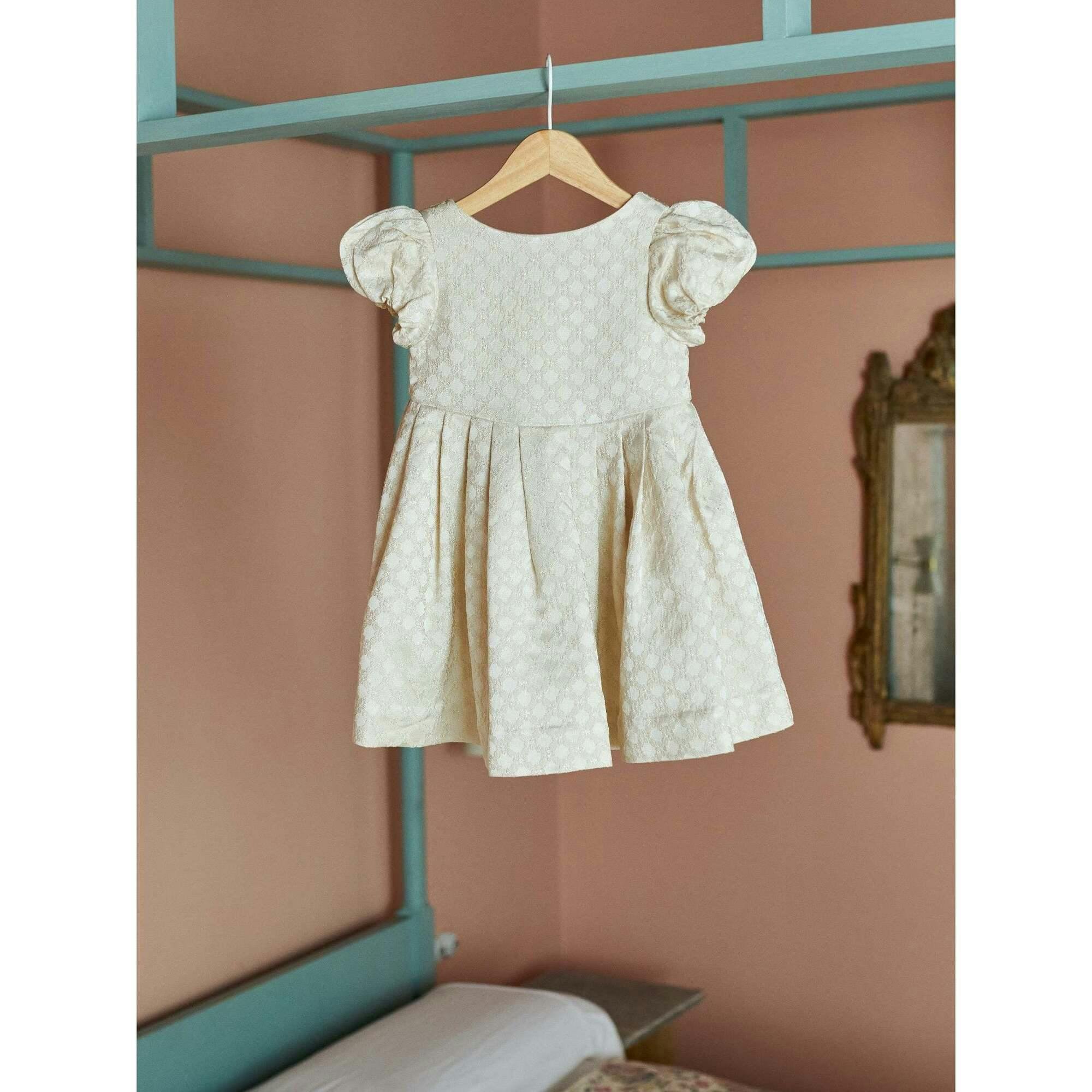 Ivory Edith Jacquard Ceremony Girl Dress