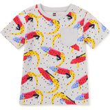 Printed Pocket Tee, Grey