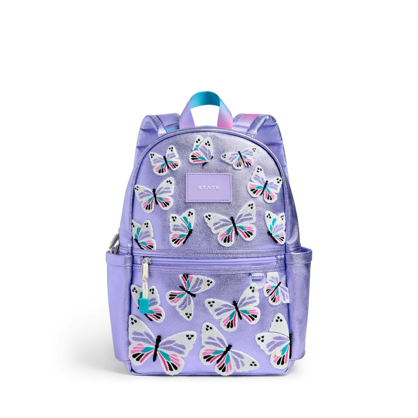 Kane Mini Backpack, Metallic 3D Butterfly