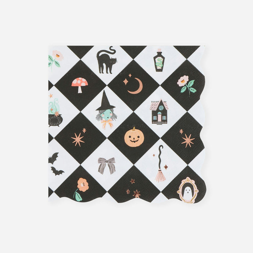 Patchwork Halloween Large Napkins