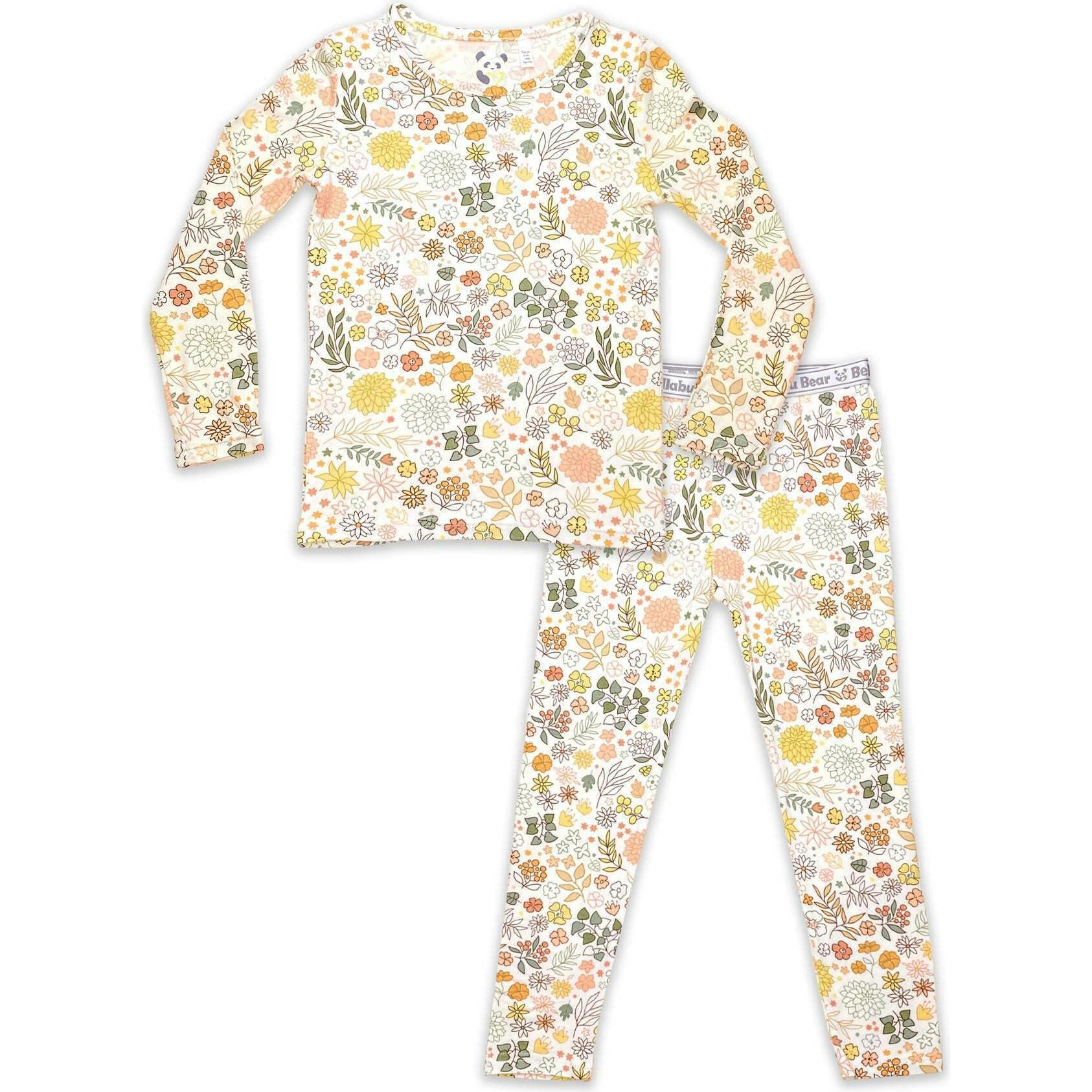 Fall Floral Bamboo Kids Pajamas