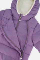 Winter Jacket Adapted For Car Seats Violet