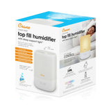 Top Fill Cool Mist Humidifier, 1 Gallon with Sleep Support Light & Essential Oil Tray