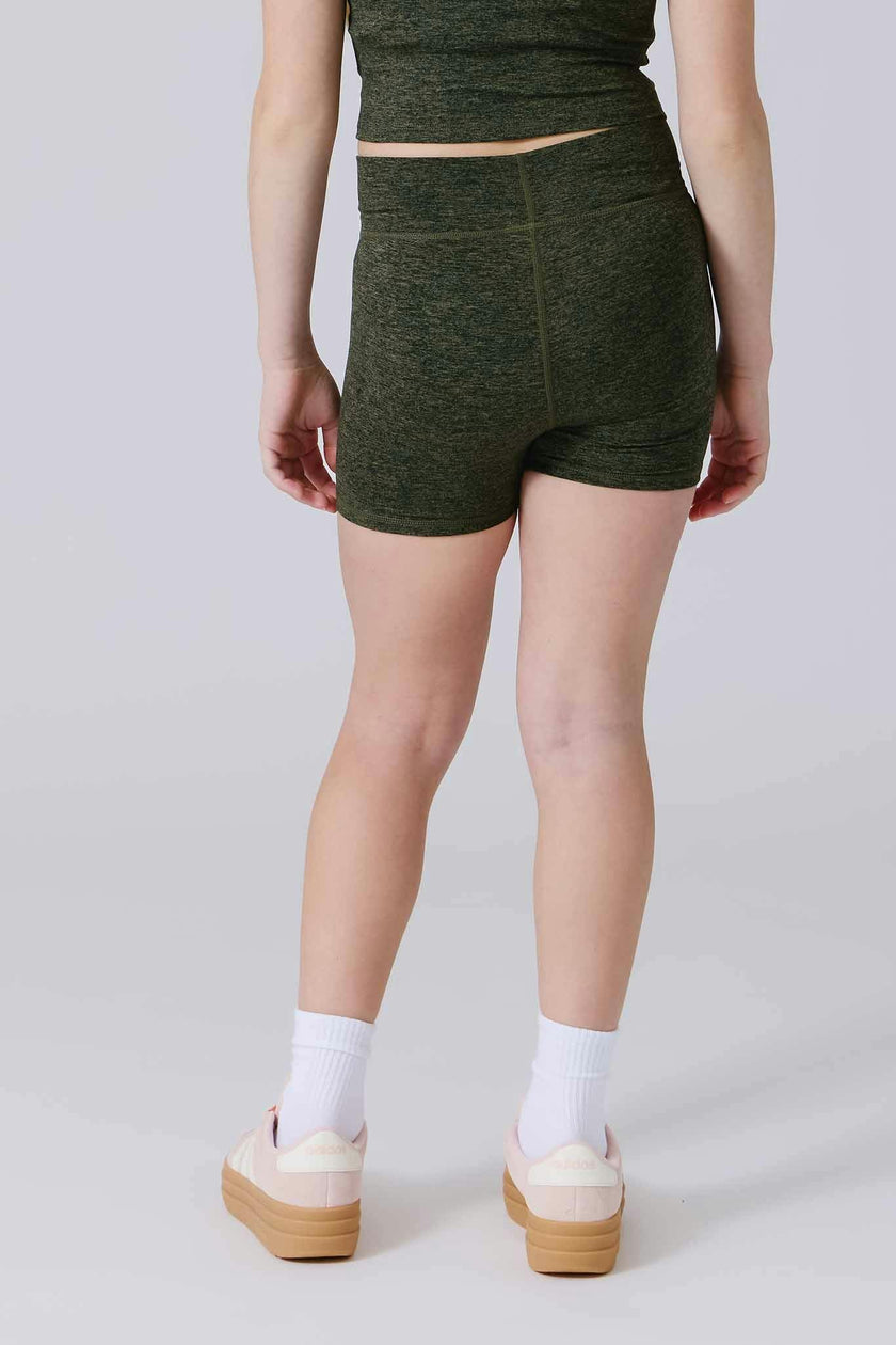 Girls Shorts in Uniform Green