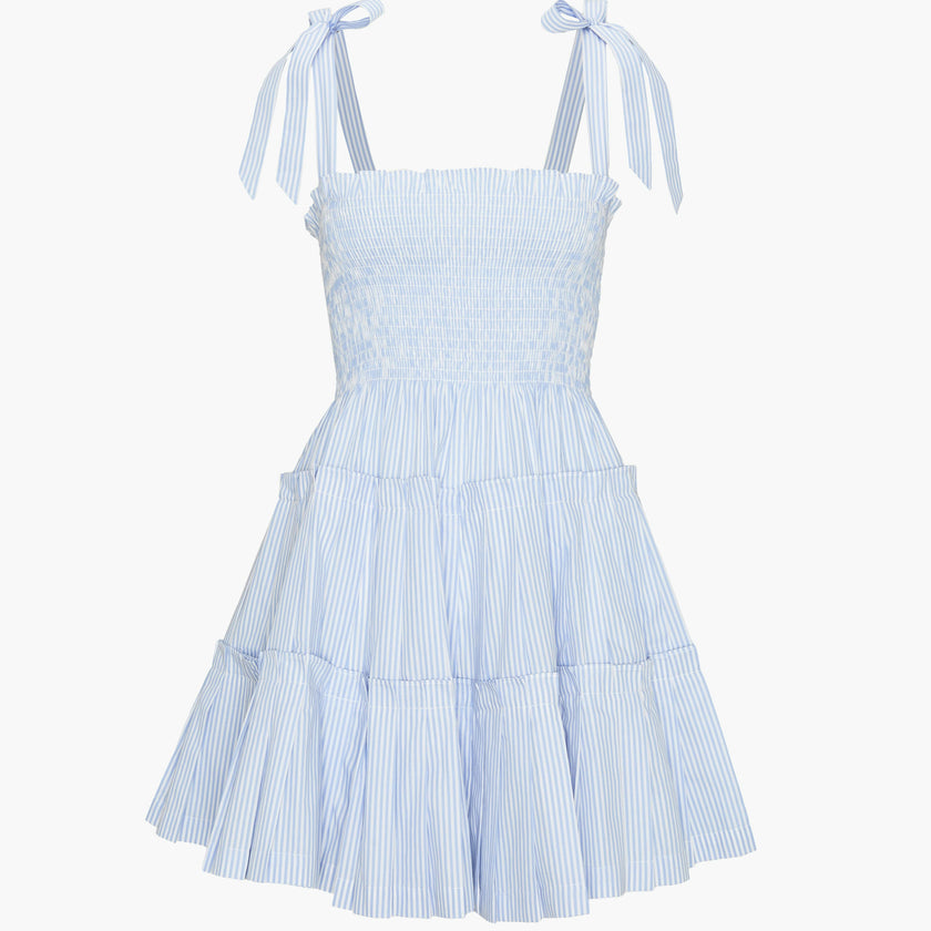 The Ribbon Charlotte Nap Dress - Blue/White Stripe