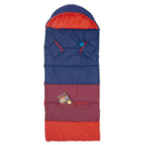 Sleep-N-Pack™ – Big Kid Size | Color Block Camp Collection: Navy, Fiery Red & Mulberry