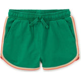 Rainbow Binding Track Shorts, Green