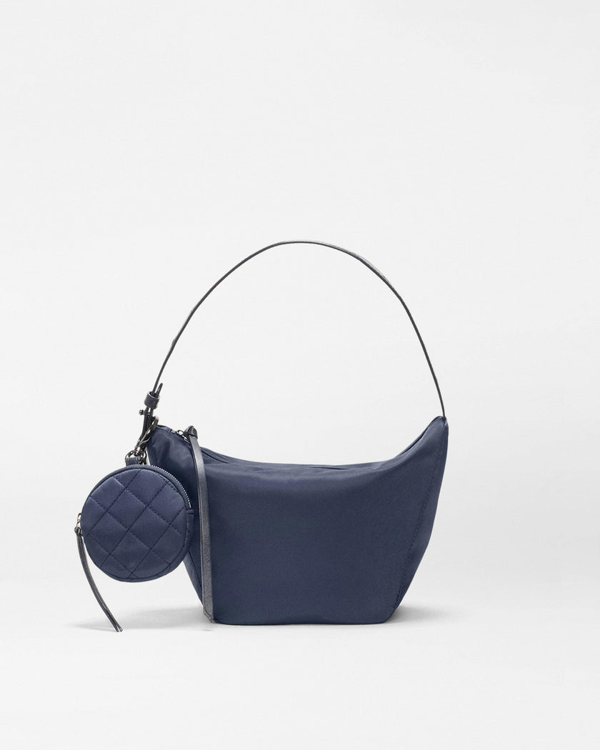 Navy Small Waverly Hobo
