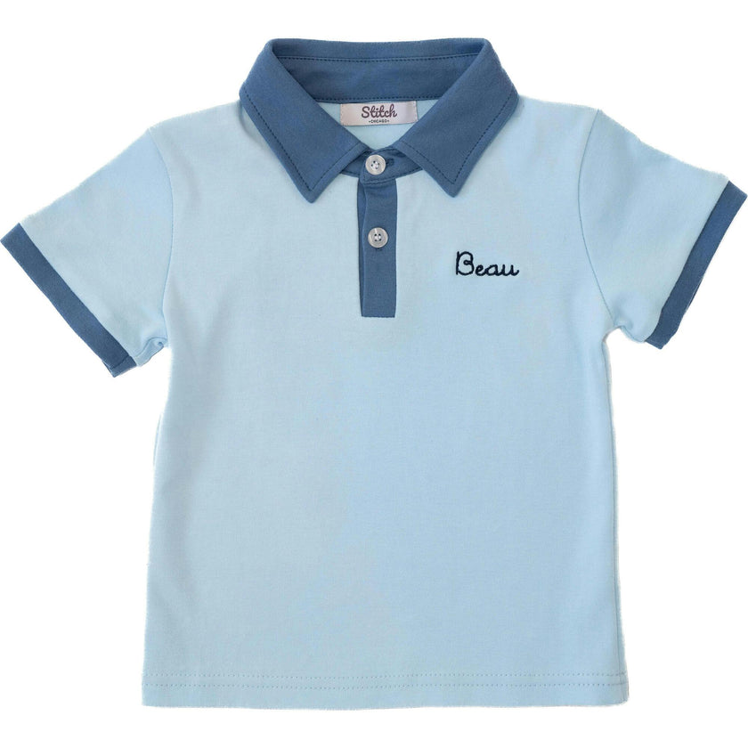 Custom Embroidered Contrast Polo Shirt
