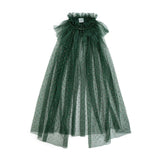 Emerald Rhinestone Christmas Cape
