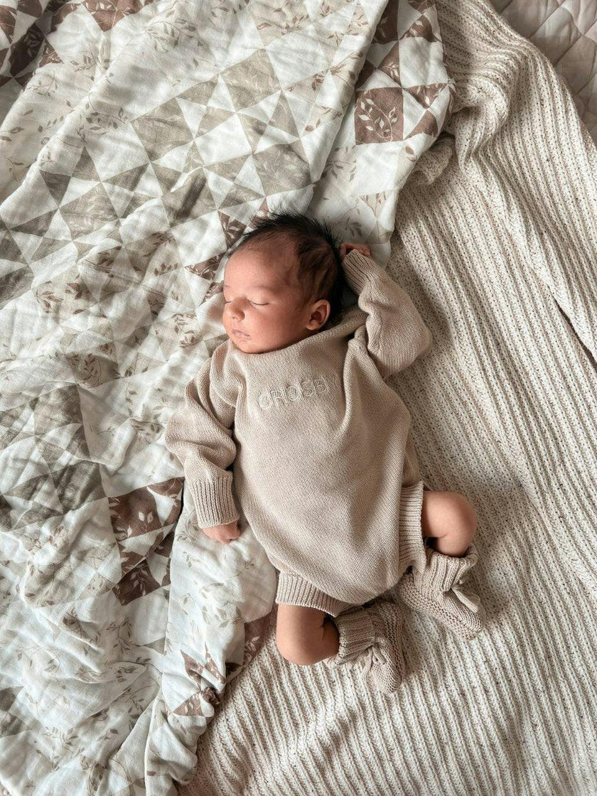 Ivy Quilted 6 Layer Gauze Blanket