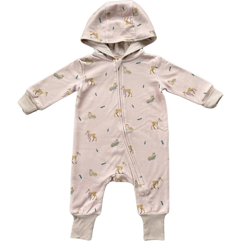 Baby Girl Terry Zip Romper
