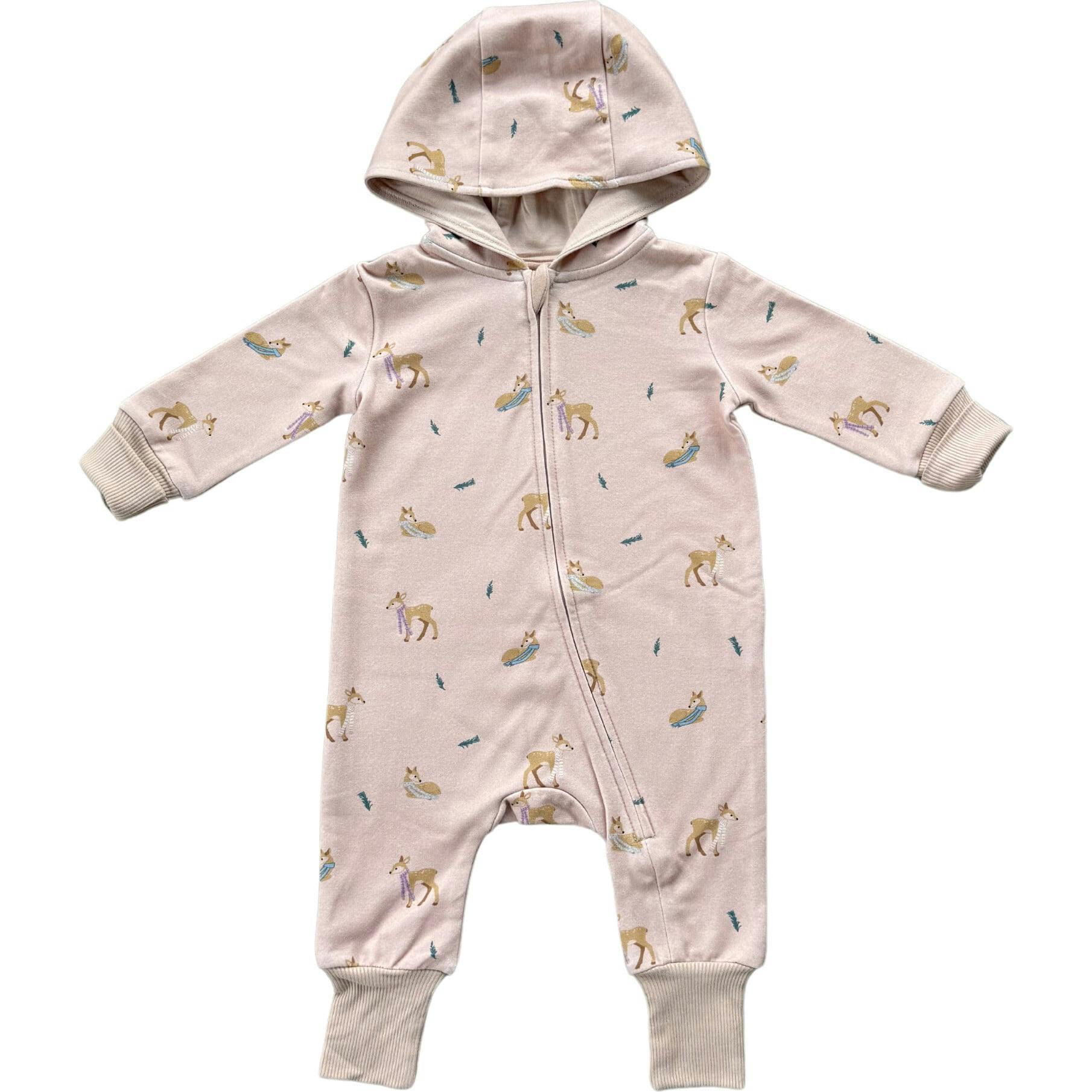 Baby Girl Terry Zip Romper