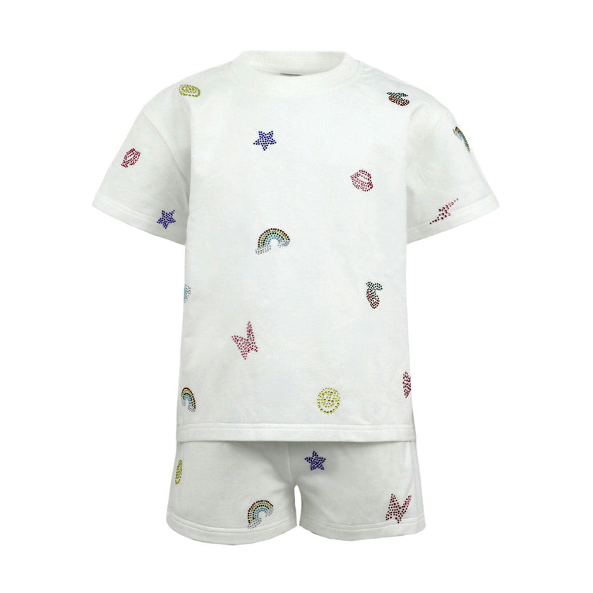 Crystal Doodle Short Set