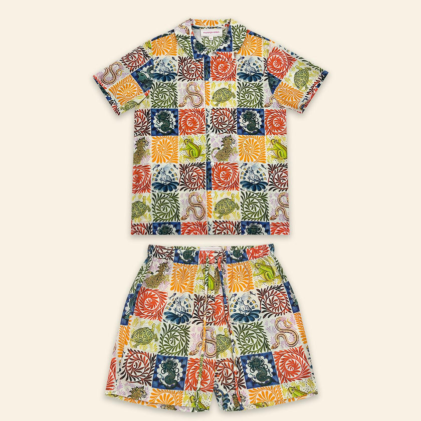 Kids Aryo Shirt and Otto Shorts Wild Tapestry