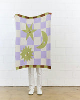 Moon + Stars Knit Mini Blanket