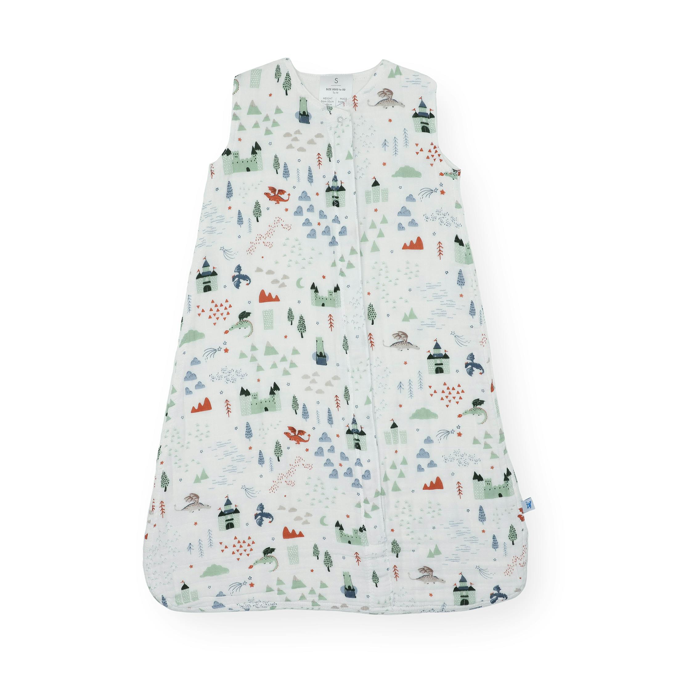 Cotton Muslin Sleep Bag - Dragon Days
