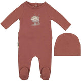 Whimsy Wheelbarrow Footie and Beanie Set