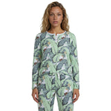 Women's Martinique® Green Jersey Long PJ Set