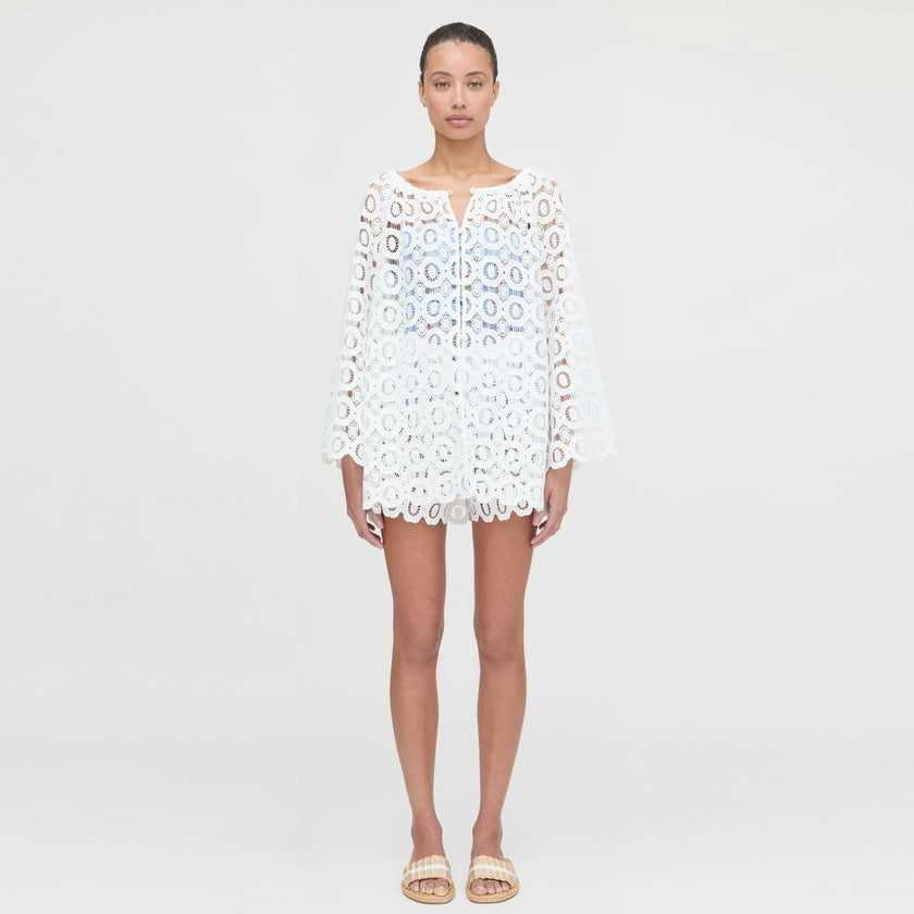 The Enella Tunic - White Broderie